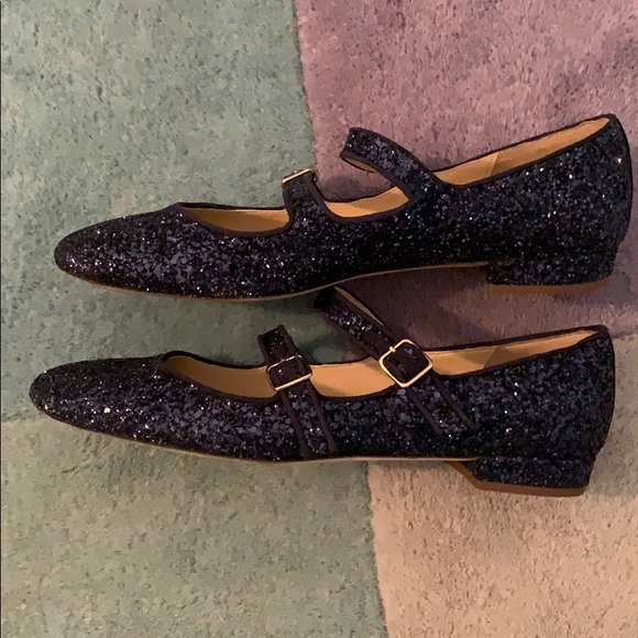 J. Crew Blue Glitter Shoes - Picture 4 of 4